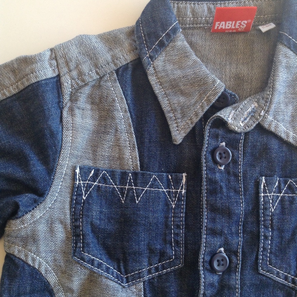 Denim button up - Picture 2 of 5